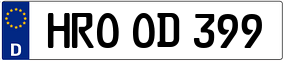 Trailer License Plate